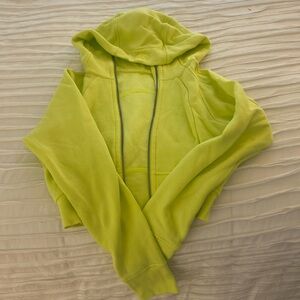 Never worn Lululemon Cropped Scuba (full zip)